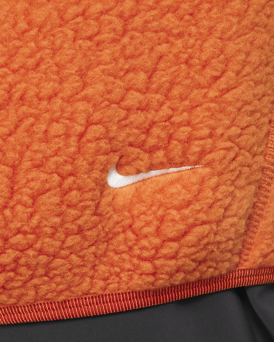 Nike Sportswear Sherpa Full Zip Jacket, Blue White newest Orange — Men’s Size Medium